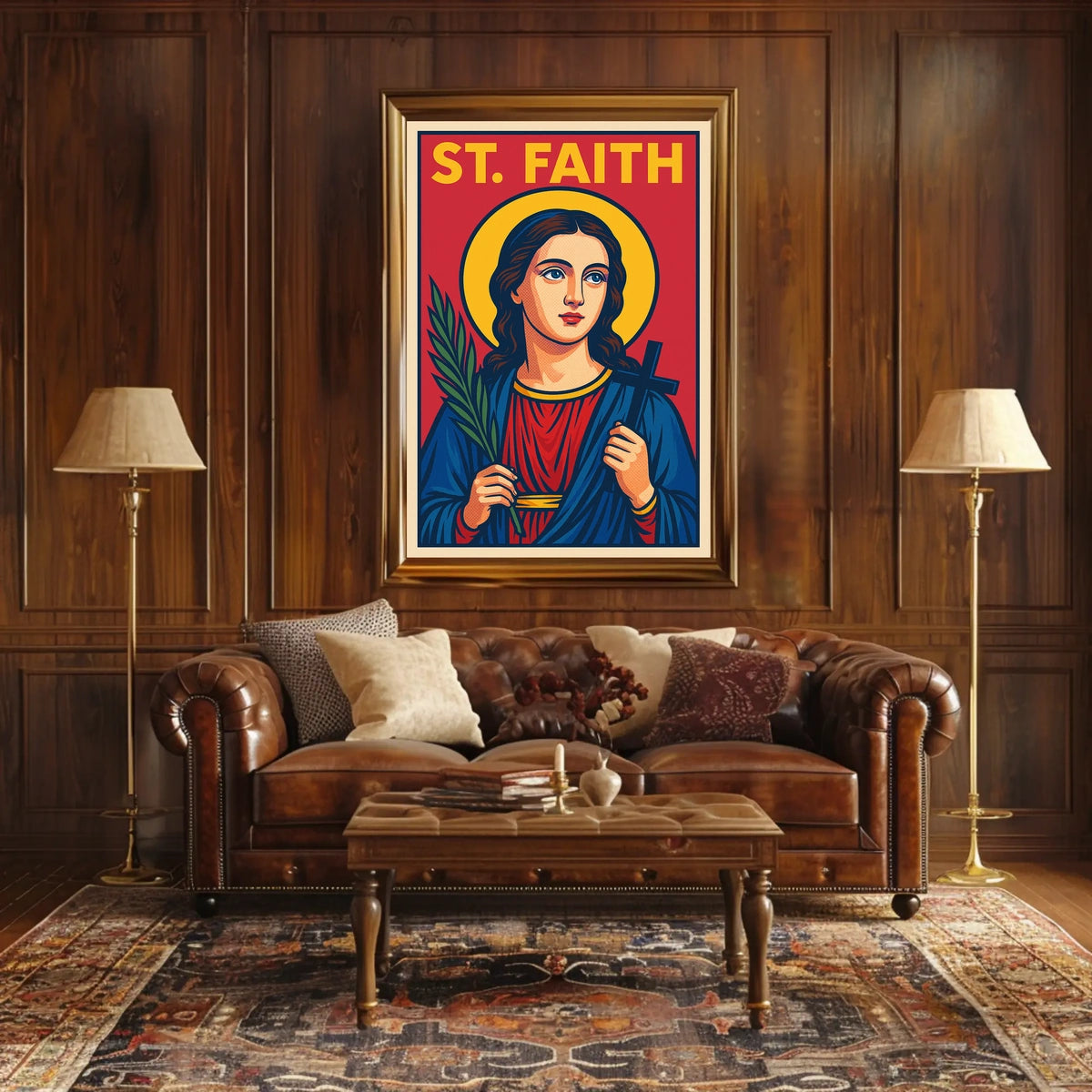 St. Faith Iconography Poster