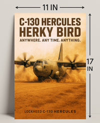 C-130 Hercules Herky Bird Poster PosterGoat