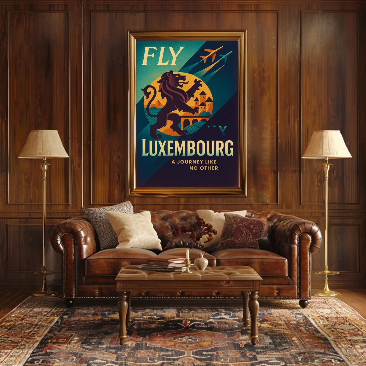 Fly To Luxembourg Poster