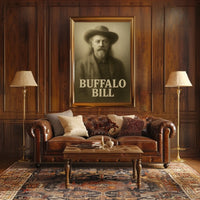 Buffalo Bill Iconic Vintage Historical Poster