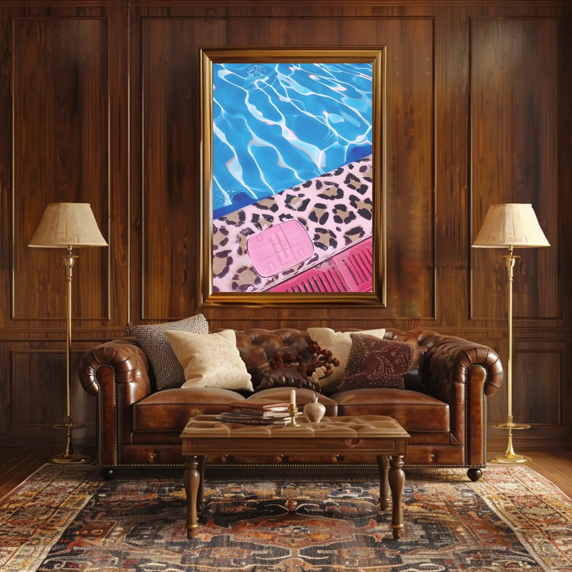 Poolside Vibrance Poster