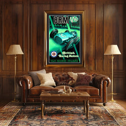 BRM V16 Racing Poster