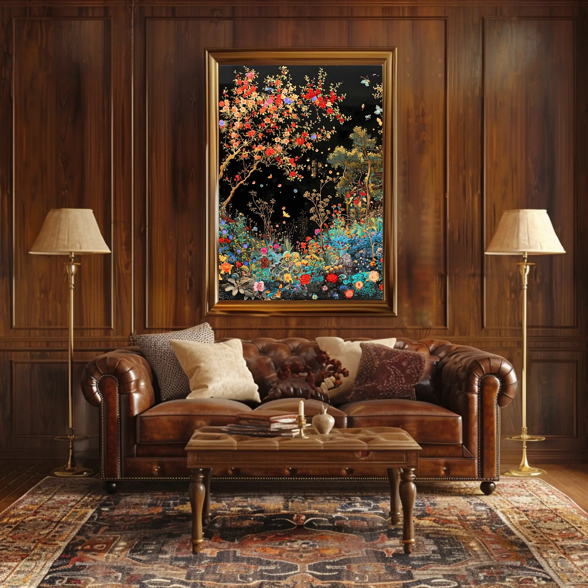 Enchanting Garden Scene: Cultural or Heritage Poster