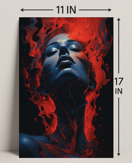 Fiery Elegance Poster