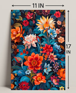 Vibrant Floral Symphony William Morris Art Poster