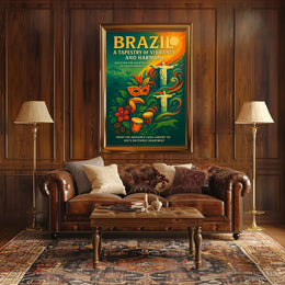Brazil A Tapestry of Vibrancy and Harmony Poster