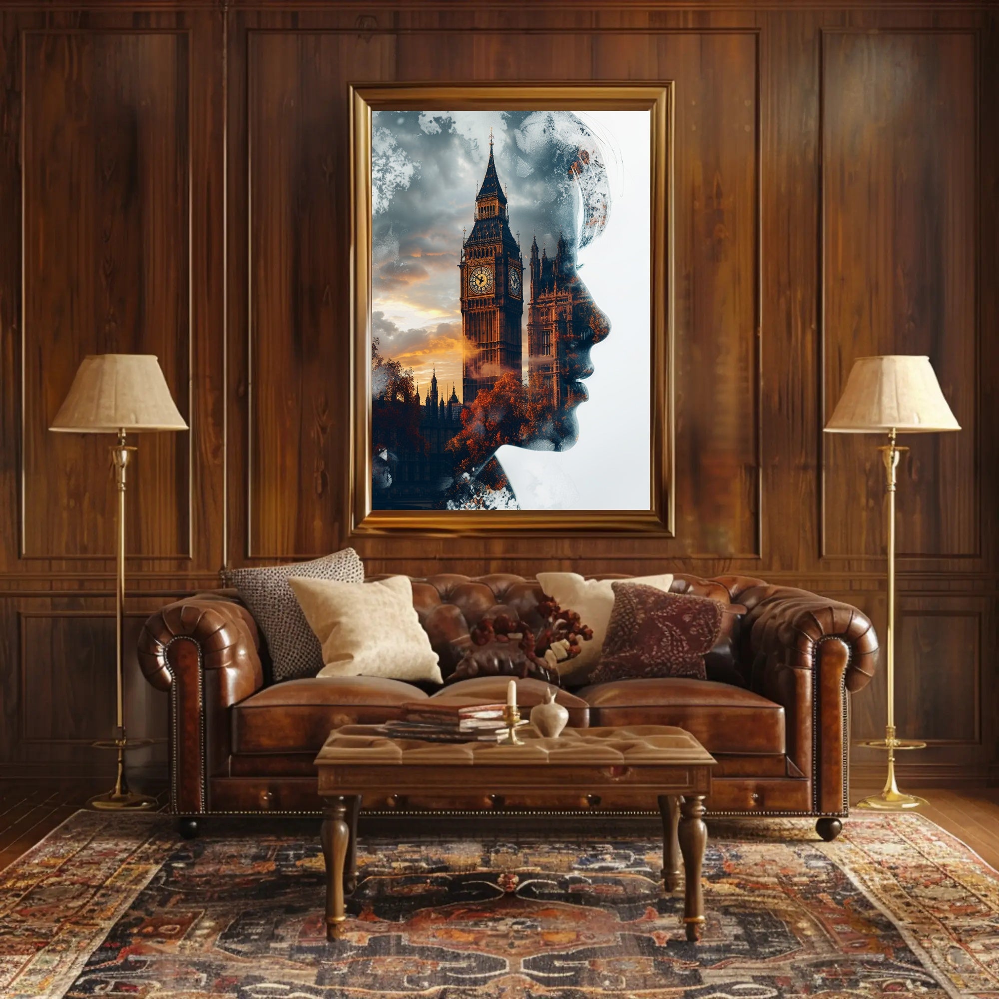 Reflections of London Art Print Poster for Home Decor and Wanderlust Enthusiasts PosterGoat