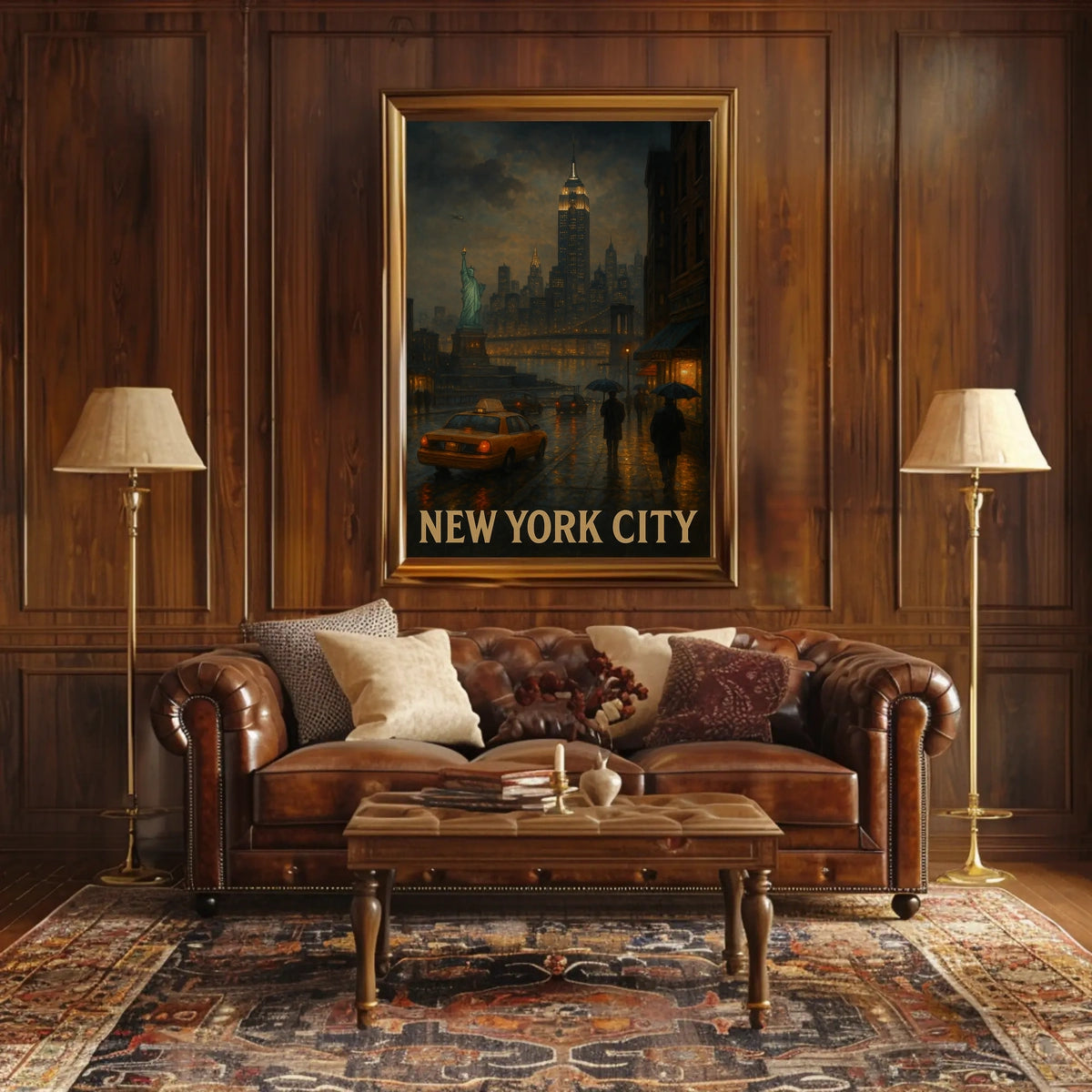 New York City at Dusk Poster