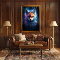 Mystical Fox Portrait Poster PosterGoat