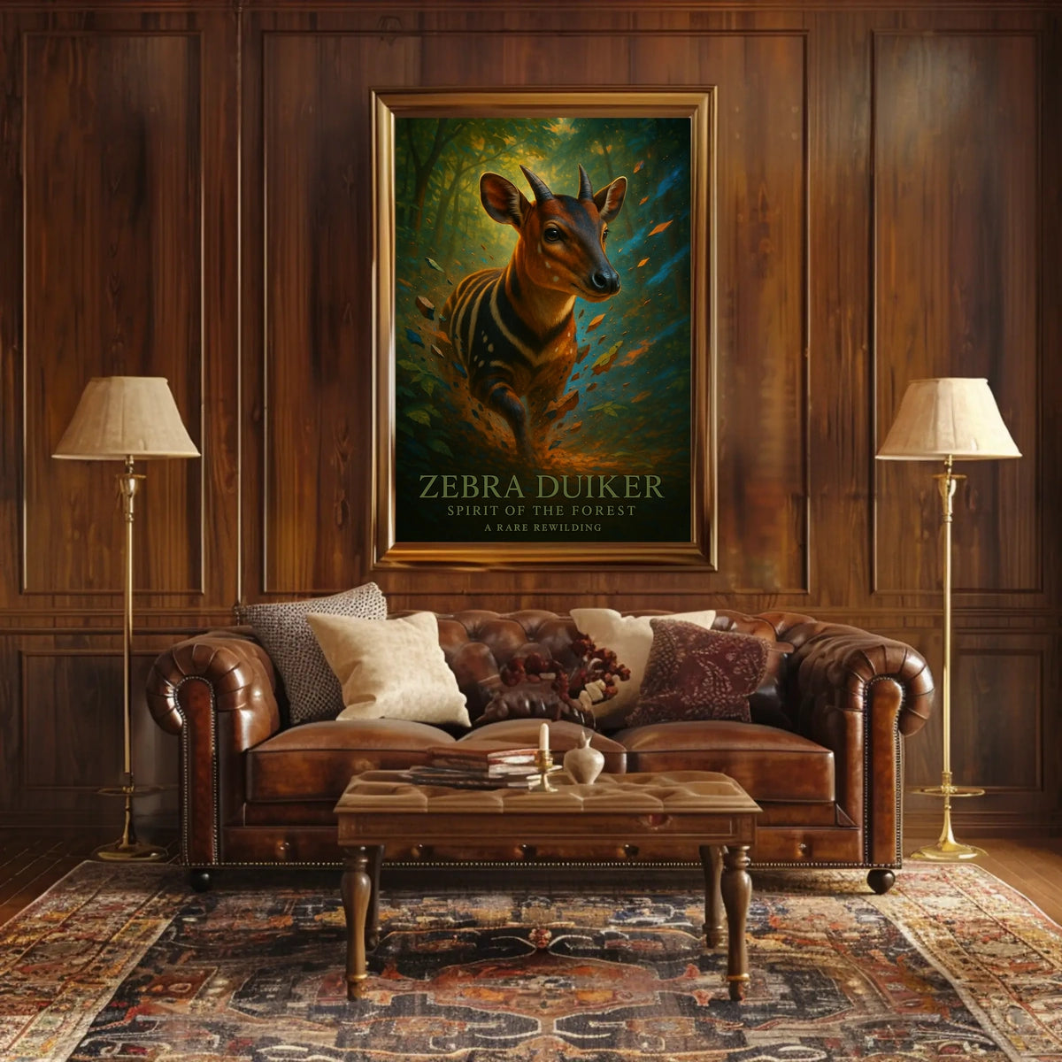 Zebra Duiker Spirit of the Forest Poster