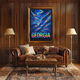 Georgia Vibrant Abstract Abstract Poster
