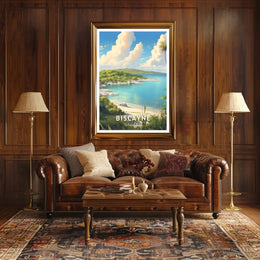 Biscayne National Park Travel Poster Vintage Print