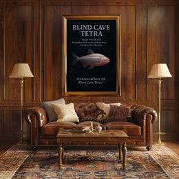 Blind Cave Tetra Poster