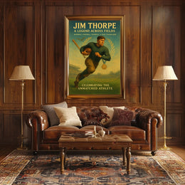 Jim Thorpe Legendary Athlete Poster