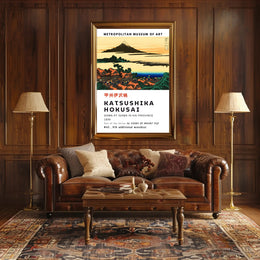 Katsushika Hokusai Dawn at Isawa in Kai Province Poster