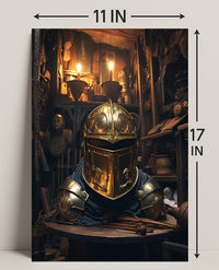 The Golden KnightS Helm Poster