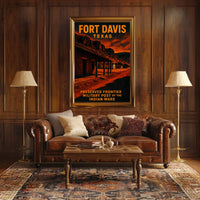 Fort Davis, Texas Preserved Frontier Poster
