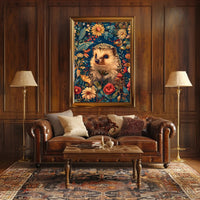 Enchanted Hedgehog Wall Art in Bloom