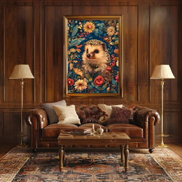 Enchanted Hedgehog Wall Art in Bloom