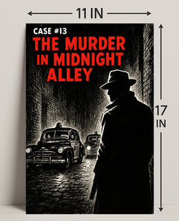 Case #13 The Murder in Midnight Alley Poster PosterGoat