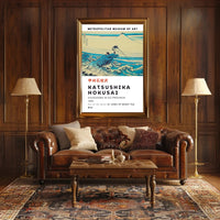Katsushika Hokusai Kajikazawa in Kai Province Poster