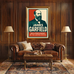 James Garfield 20th President Realism Timeless Poster