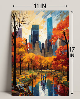 Autumn In The City Poster