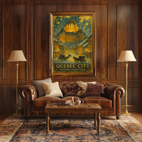 Quebec City Winter Fairytale Poster