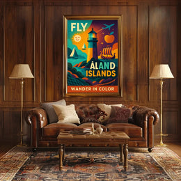 Wander in Color Åland Islands Travel Poster PosterGoat