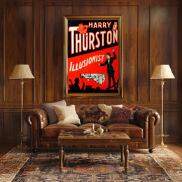 Harry Thurston Illusionist Vintage Magic Poster