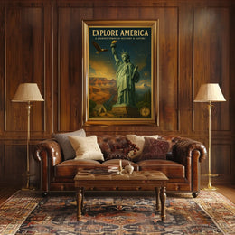 Explore America A Journey Through Poster
