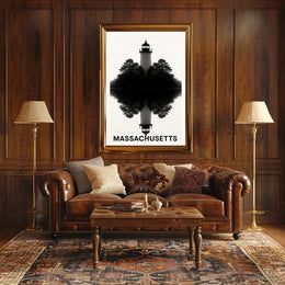Massachusetts Lighthouse Reflection Poster