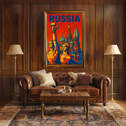 Russia A Tribute to Soviet Art Poster