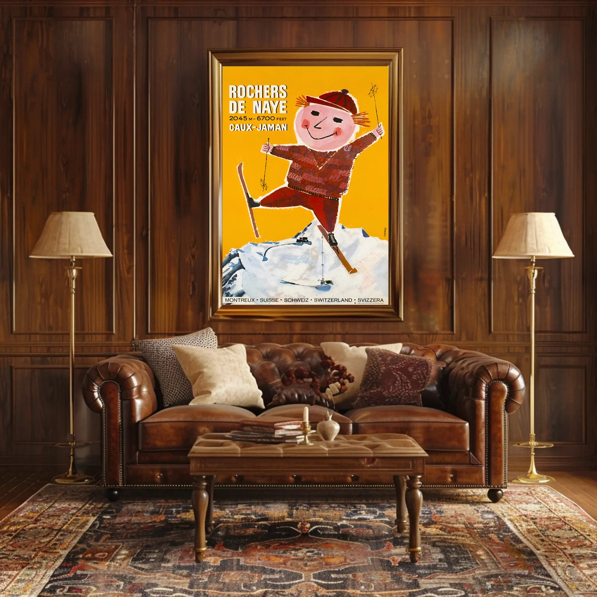 Rochers de Naye Caux-Jaman Ski Adventure Poster