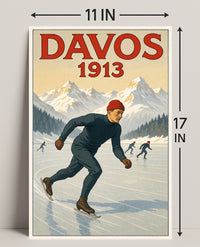 Davos 1913 Winter Sports Poster PosterGoat
