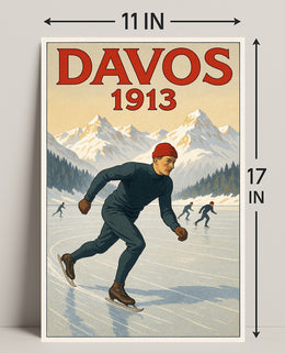 Davos 1913 Winter Sports Poster PosterGoat