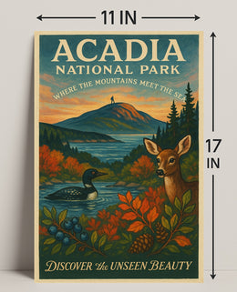 Acadia National Park Nature Serenity National Park Poster