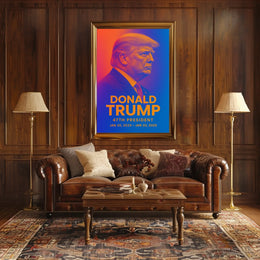 Trump Visionary Futurism Patriot Poster