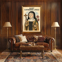 Saint Catherine De Ricci Figure Wall Art Print Poster