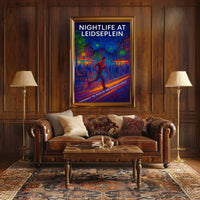Nightlife At Leidseplein Poster