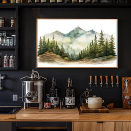 Tranquil Mountain Landscape Poster