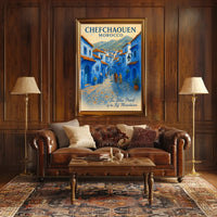 Chefchaouen Dreamscape: The Blue Pearl Poster