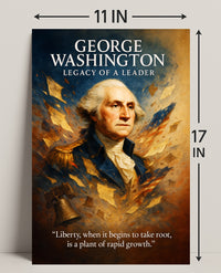 George Washington Legacy of a Leader Poster PosterGoat