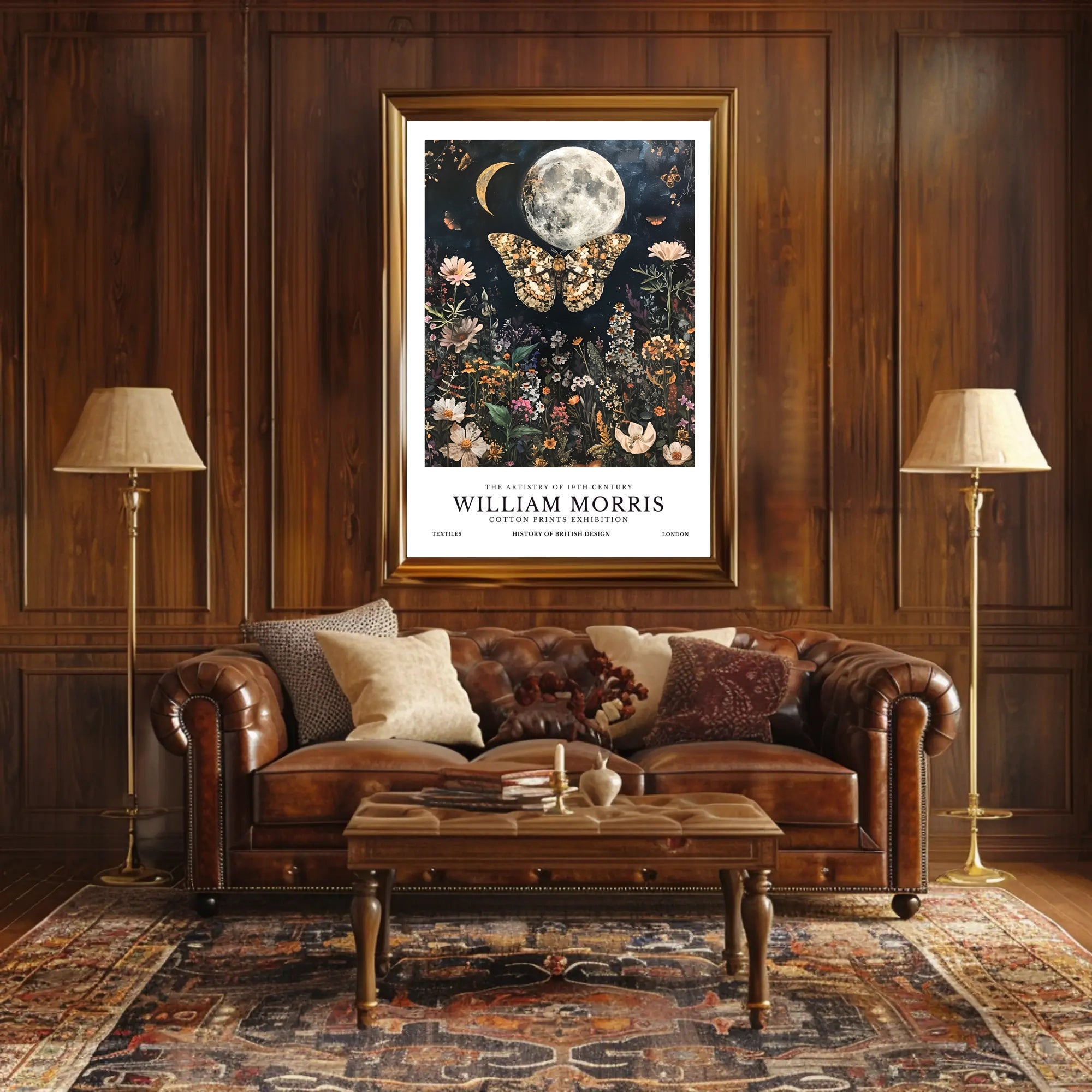 William Morris Celestial Nature Vintage Artistic Poster