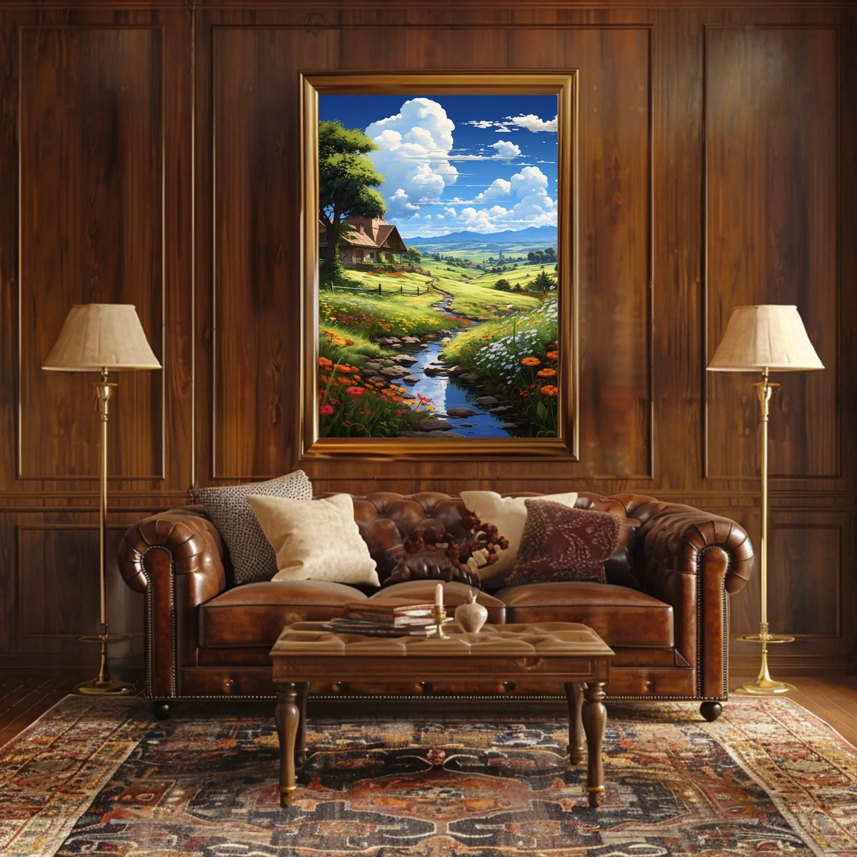 Serene Countryside Landscape Poster