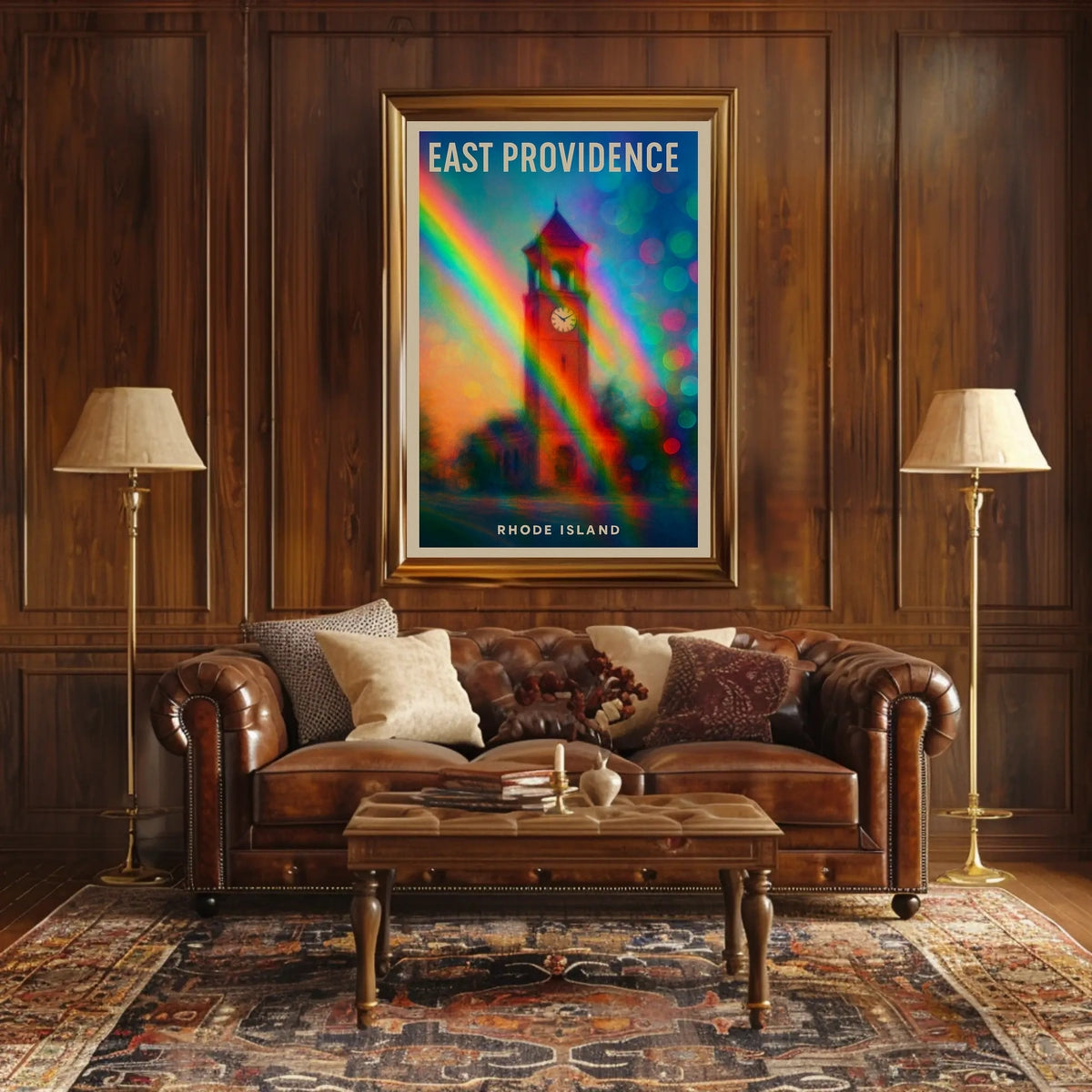 East Providence Rhode Island Wanderlust Minimalist Poster