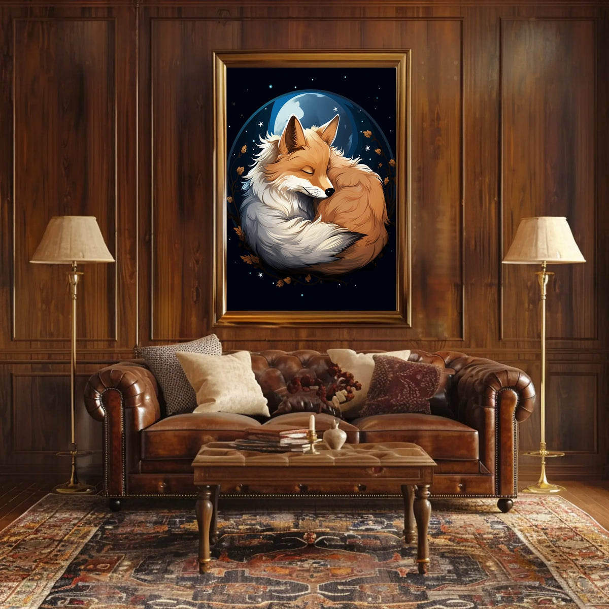 Moonlit Fox Poster
