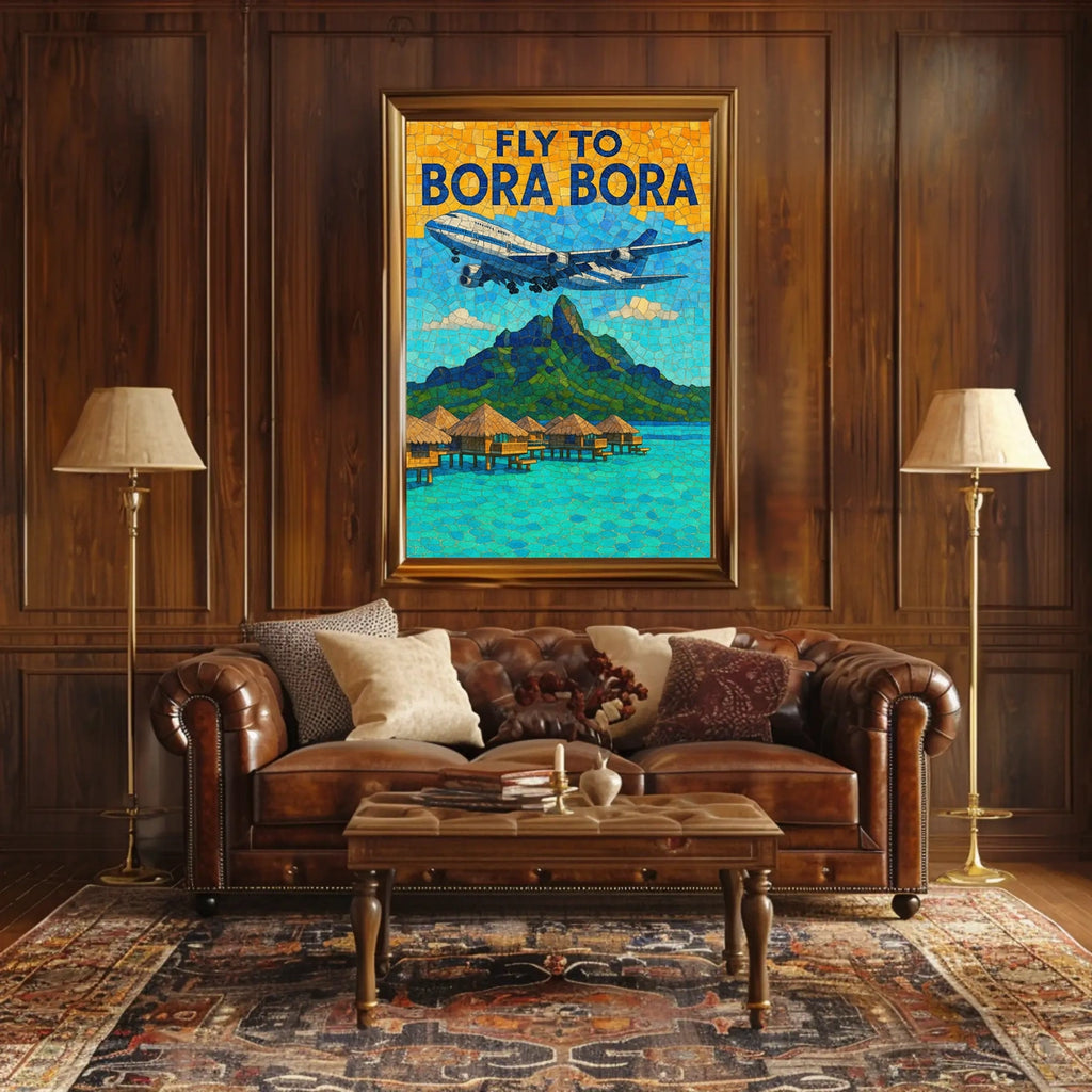 Fly To Bora Bora Poster