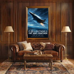 F-35 Lightning II First In, Last Out Poster