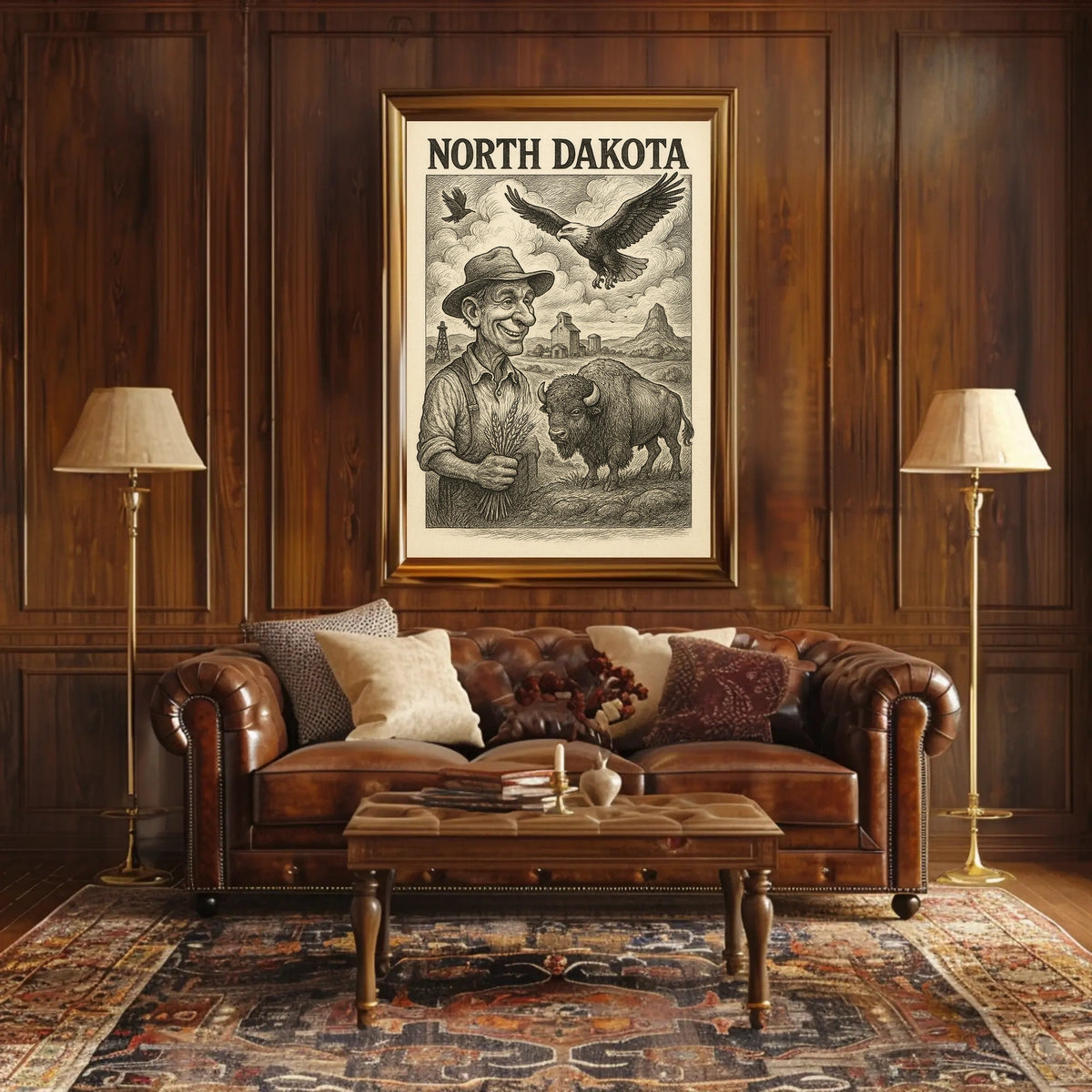 North Dakota Heritage Poster